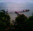 view of the jetty from the aerial staircase