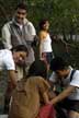 volunteers at the Chek Jawa transect 2004